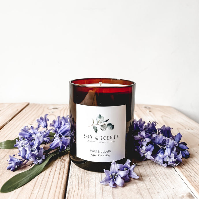 Bougie artisanale Soy and Scents - Wild Bluebells 220 g